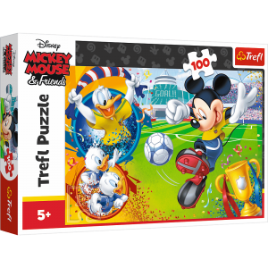 Puzzle Trefl 100el Myszka Miki gra w piłkę